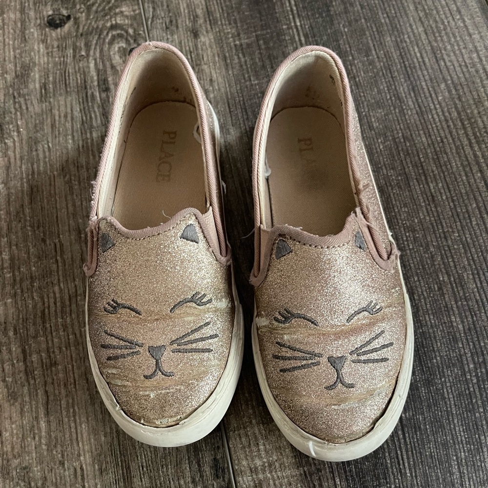 Pink glitter shoes